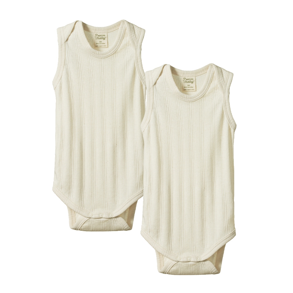 Nature Baby Singlet Bodysuit Derby 2 Pack