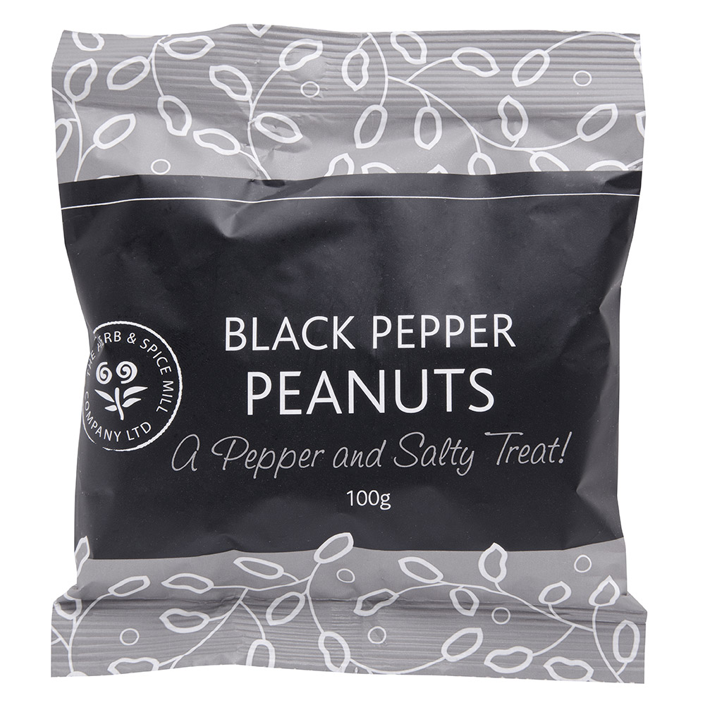 The Herb & Spice Mill Black Pepper Peanuts 100g