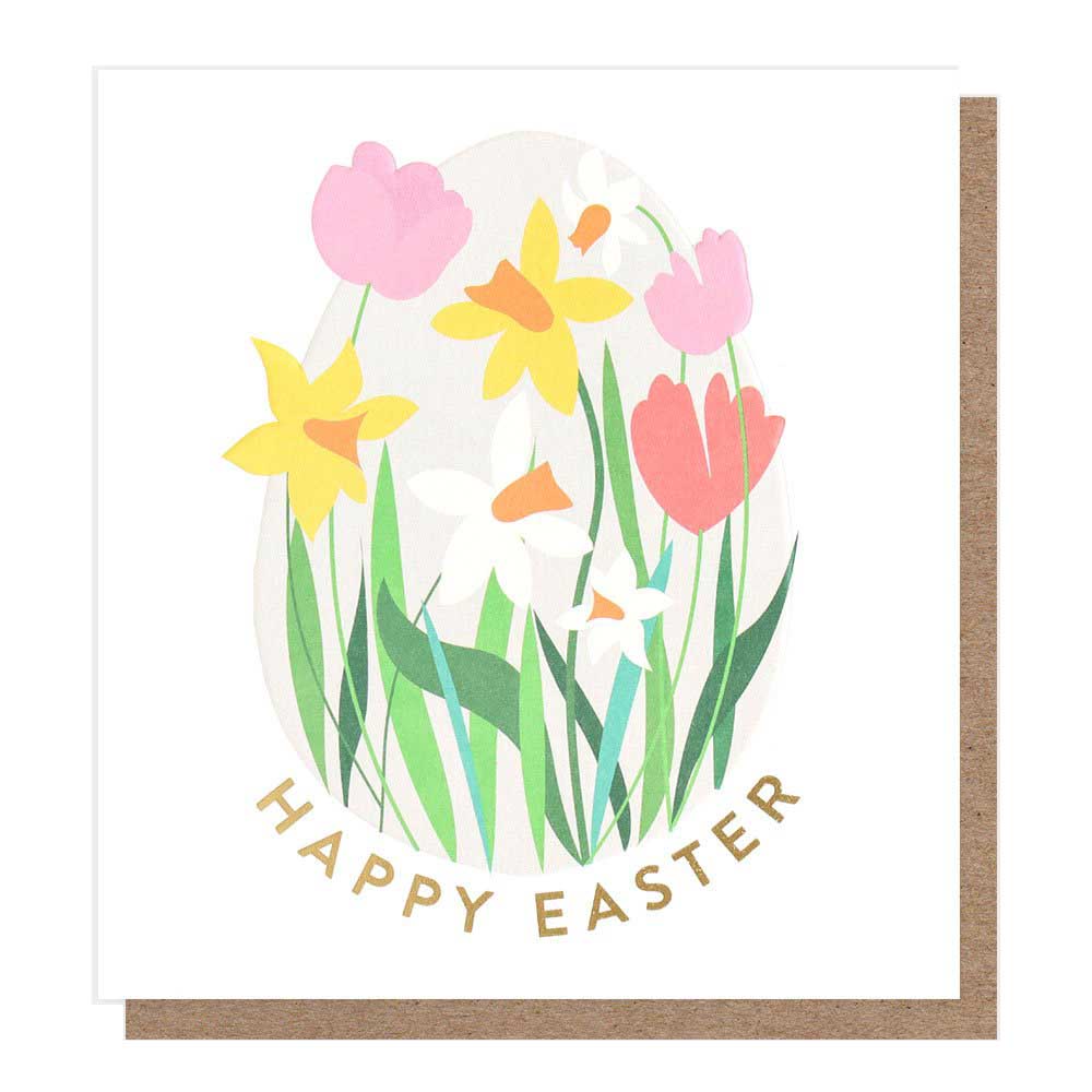 Caroline Gardner Happy Easter Flowers Card