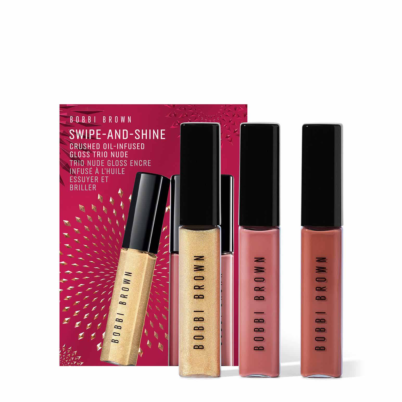 Bobbi Brown Swipe-and-Shine Crushed Oil-Infused Gloss Trio