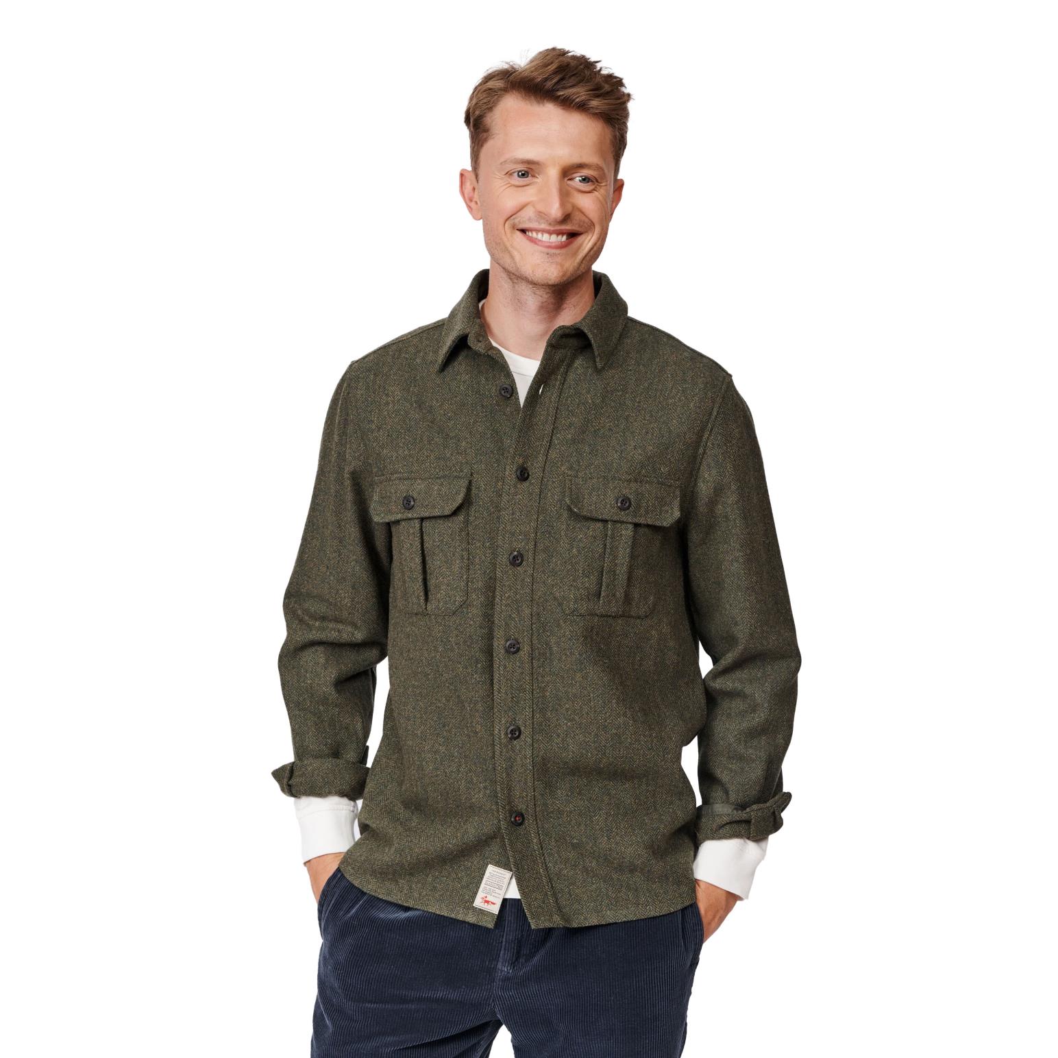 Aubin Ravendale Wool Overshirt