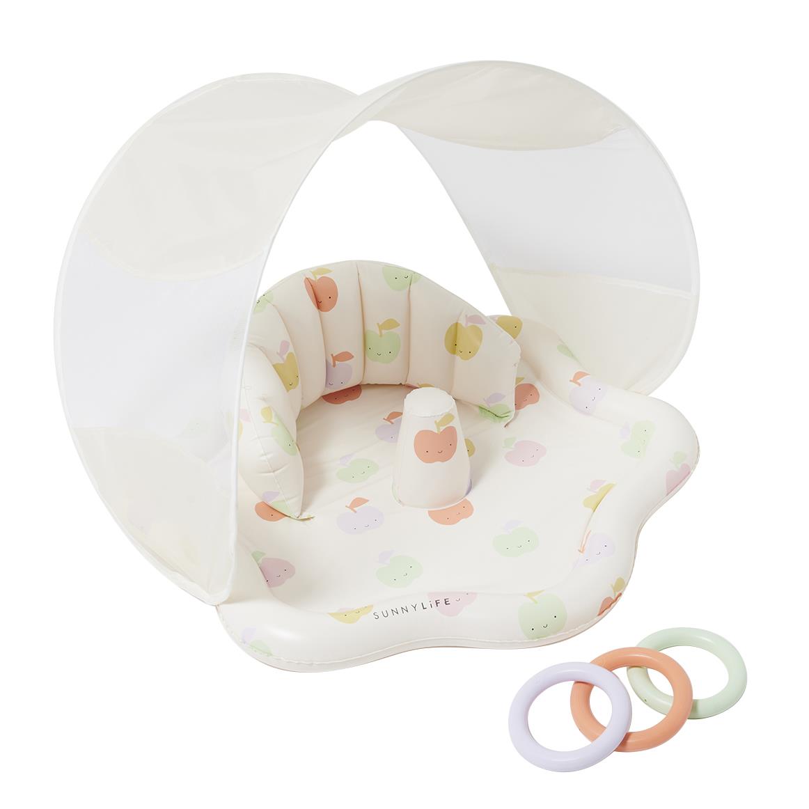 SUNNYLiFE Baby Playmat With Shade Apple Sorbet