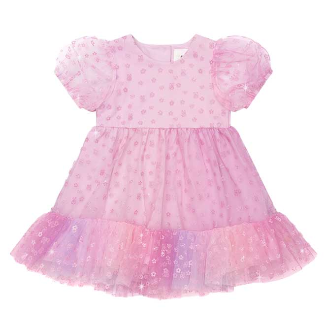 Huxbaby Bunny Gem Puff Sleeve Party Dress 3-5Y