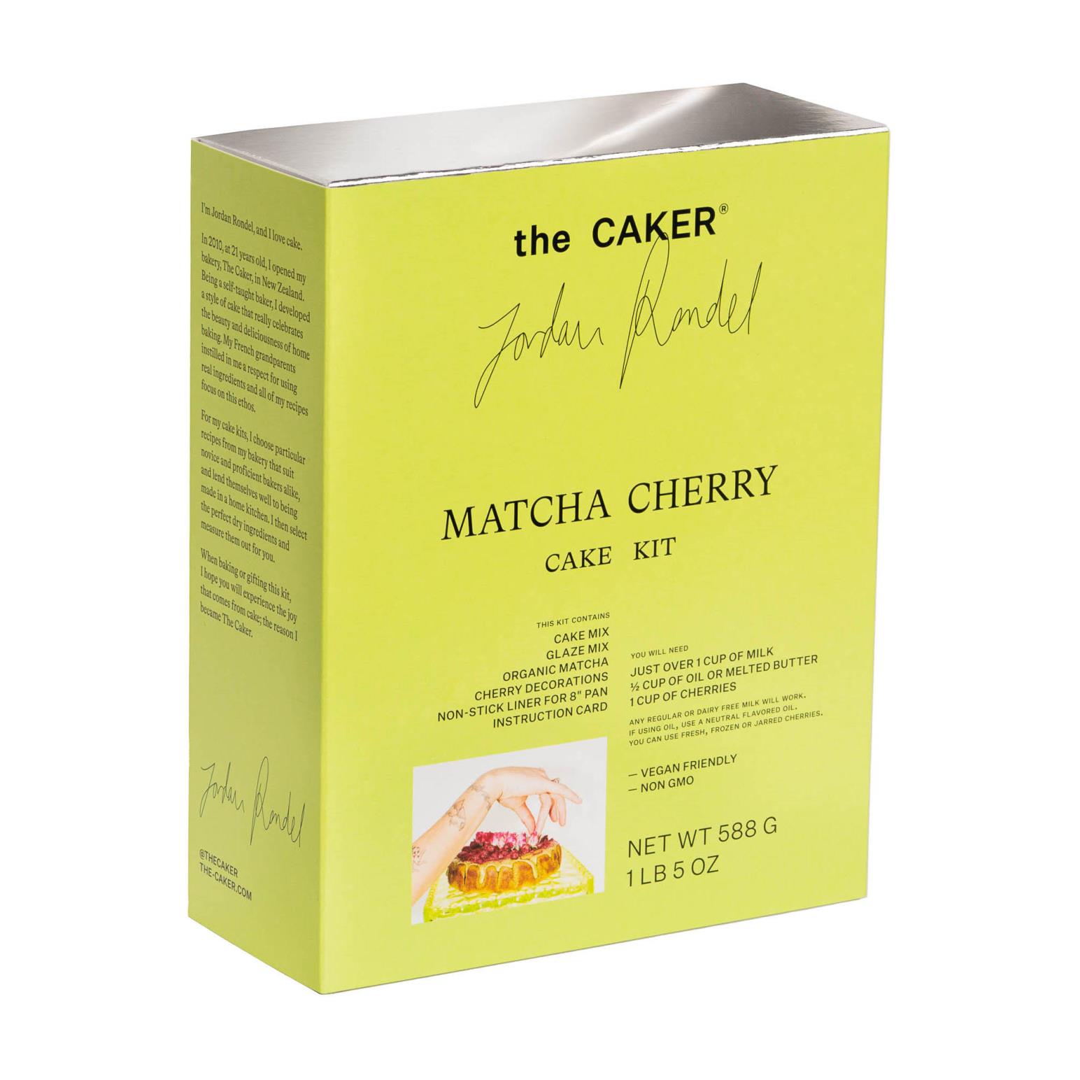 The Caker Matcha Cherry Cake Kit