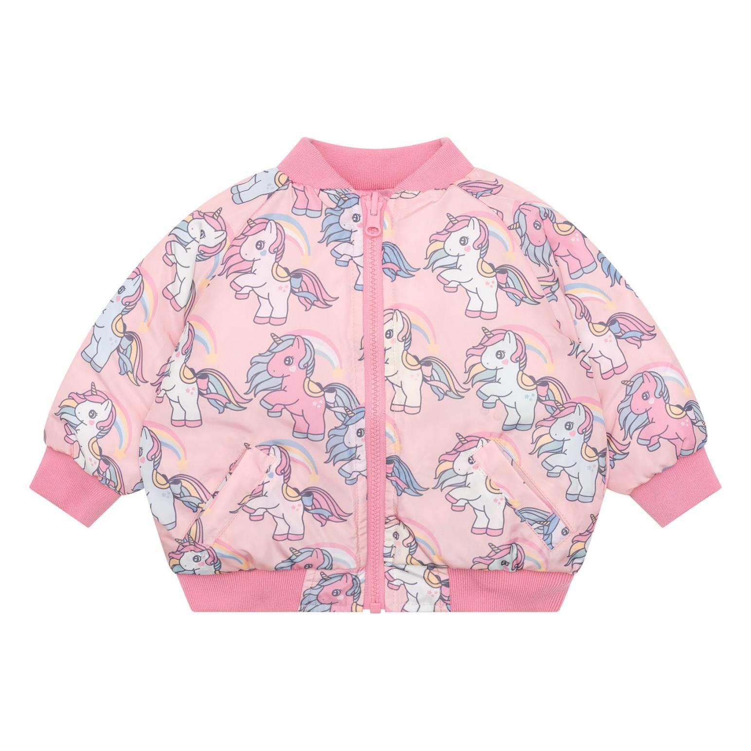 Huxbaby Rainbow Unicorn Reversible Bomber