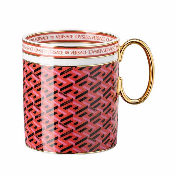 Versace Le Greca Mug - Red