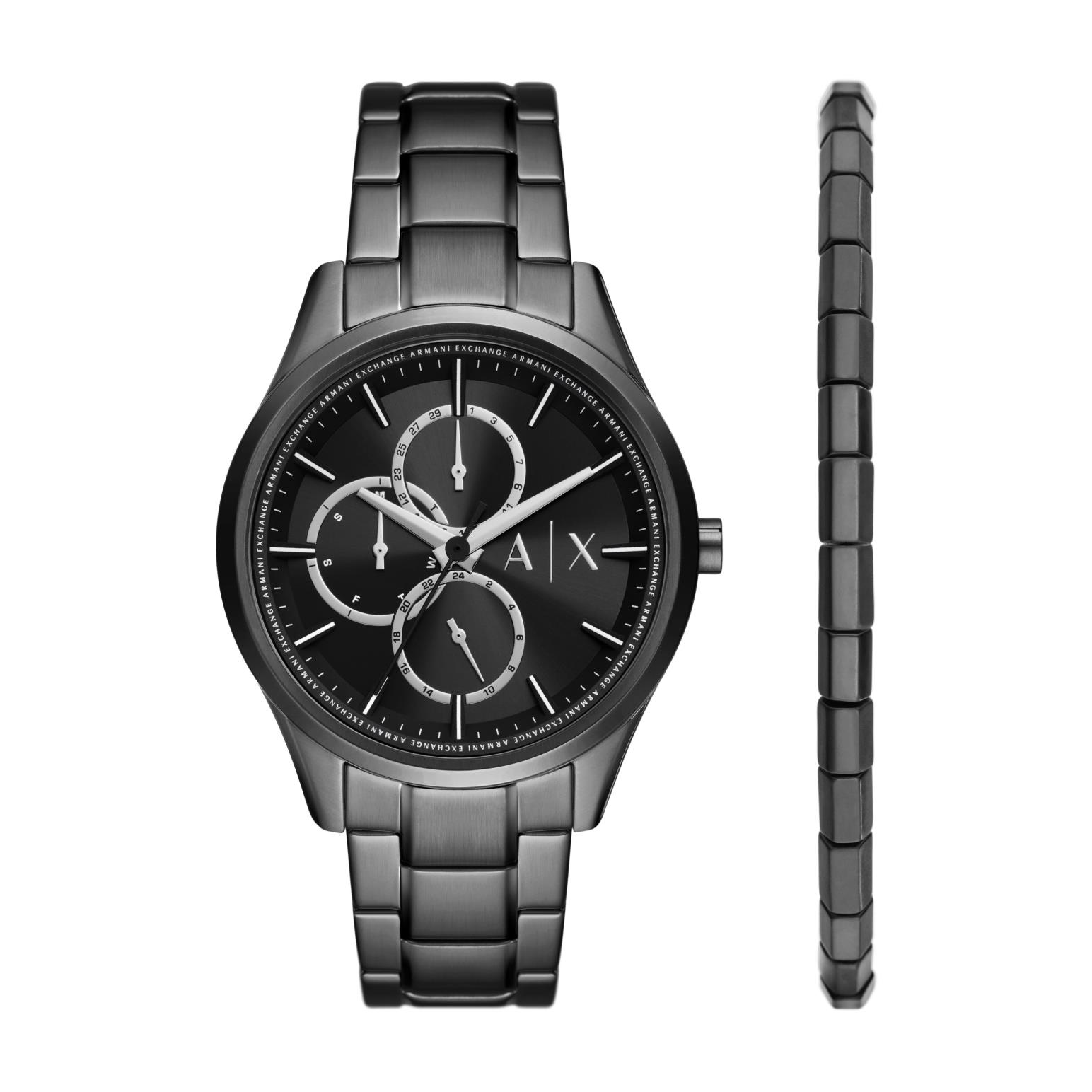 Armani Exchange Dante Black Watch AX7154Set