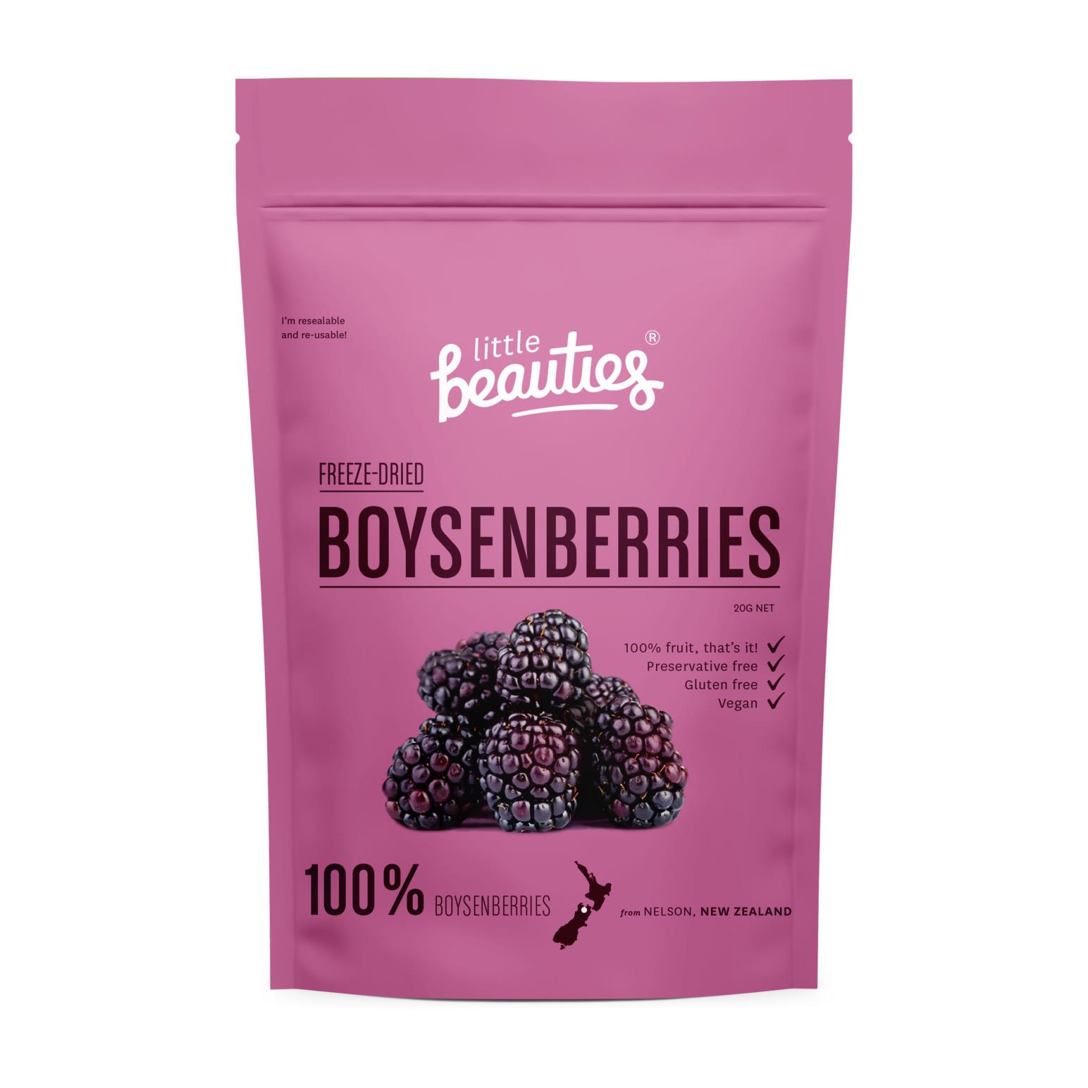 Little Beauties Crunchy NZ Boysenberries 20g