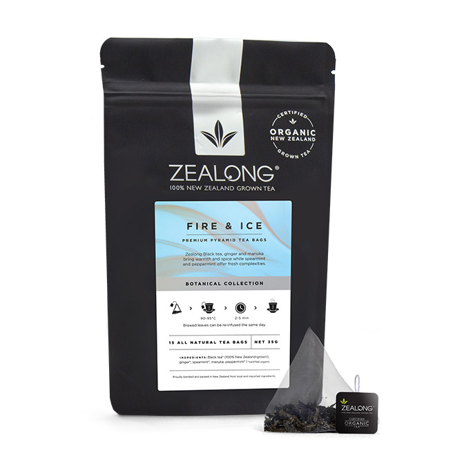 Zealong Fire & Ice Tea Bags - Ginger, Mint & Manuka 35g