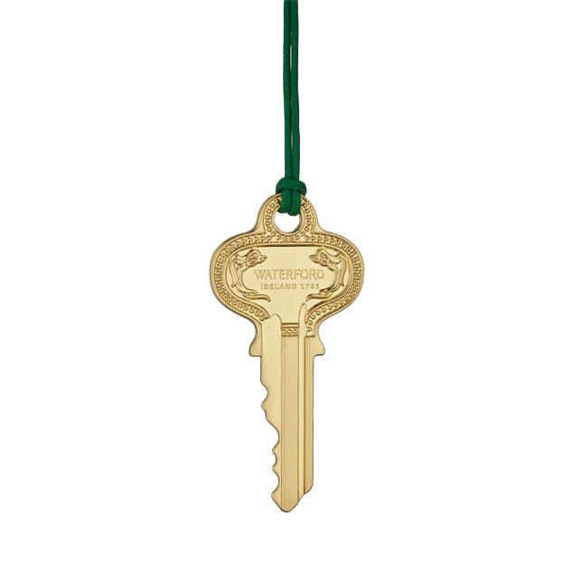 Waterford Metal Ornament Key Golden