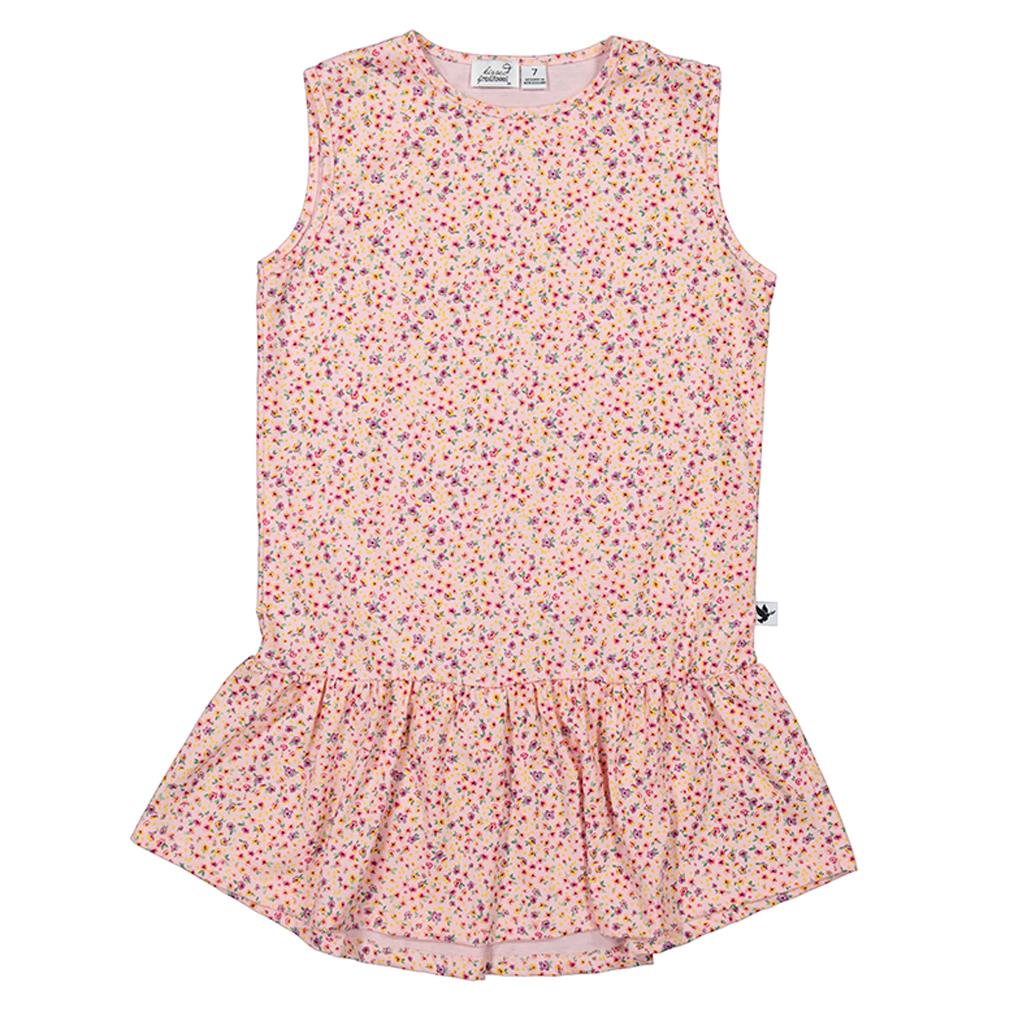 Kissed By Radicool Ditsy Floral Sleeveless Frill Dress