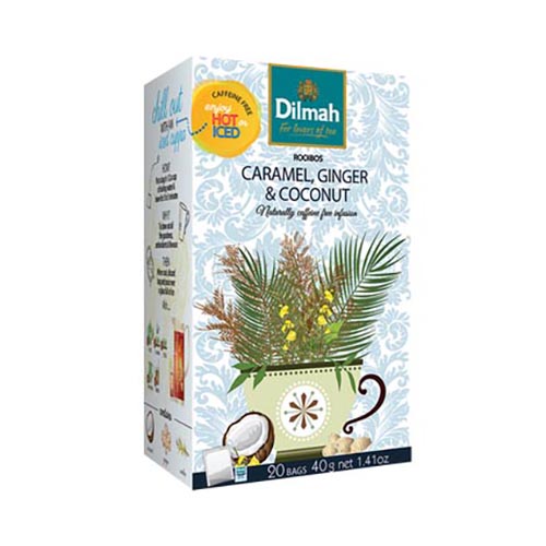 Dilmah Caramel Ginger & Coconut Tagged Infusion 20 Teabags