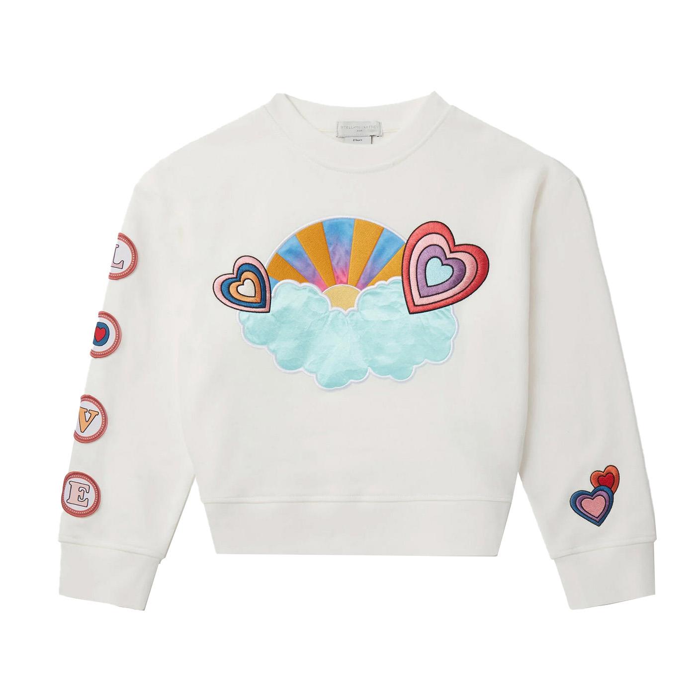 Stella McCartney I Love You Embroidered Sweatshirt