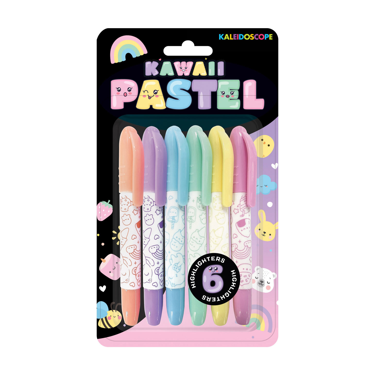 Kaleidoscope 6 Kawaii Pastel Markers