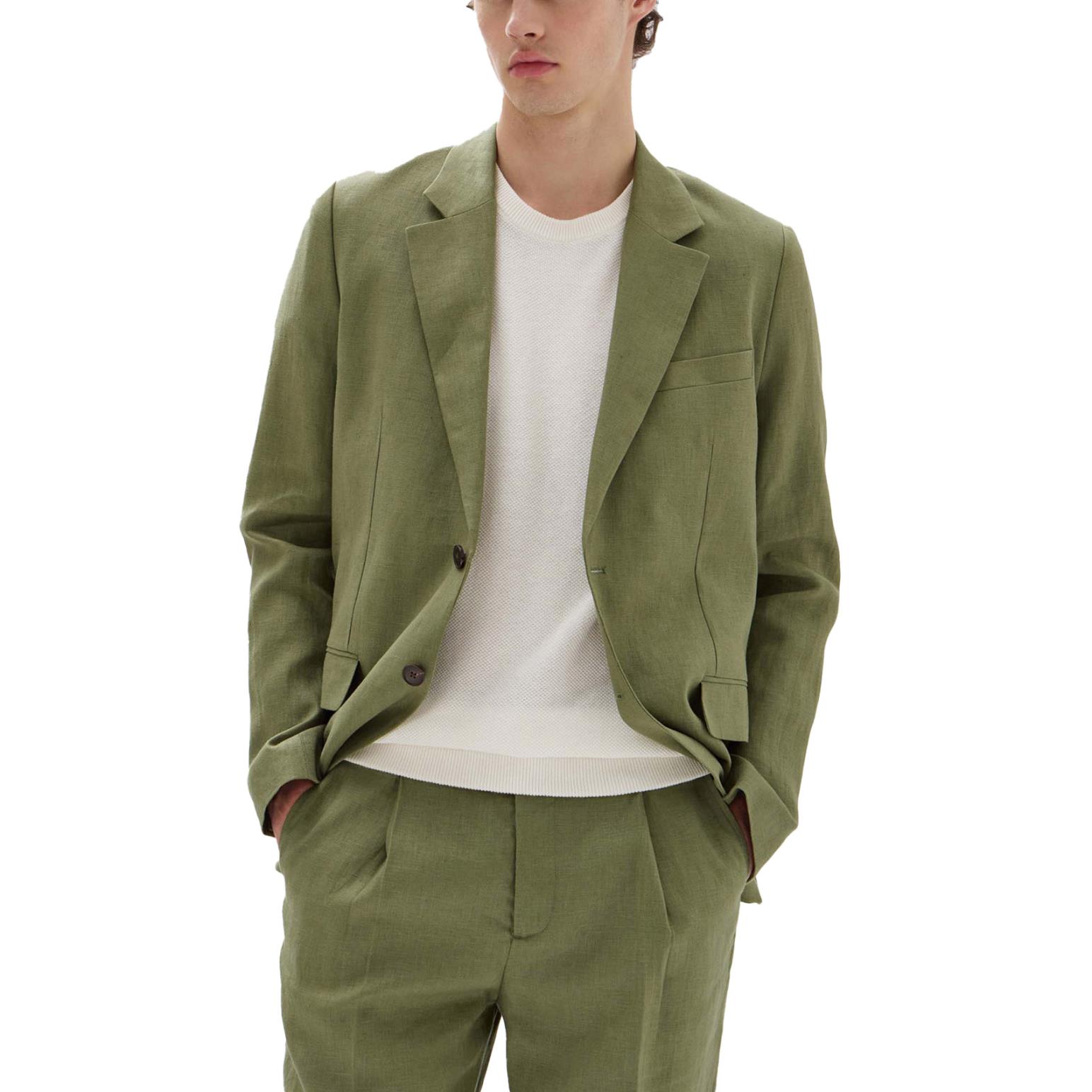 Assembly Label Ellis Linen Jacket Pandan