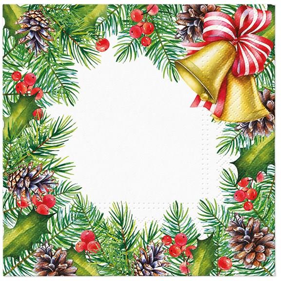 Glory Christmas Frame Luncheon Napkins