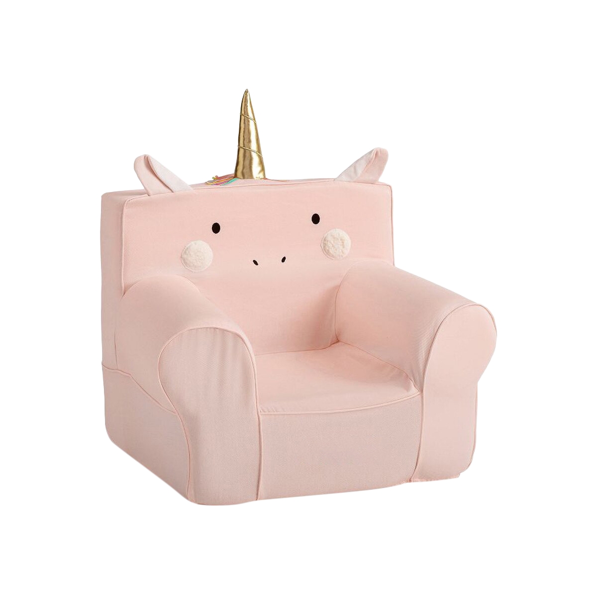 Pottery Barn Kids Anywhere Chair & Slip Cover Blush Unicorn