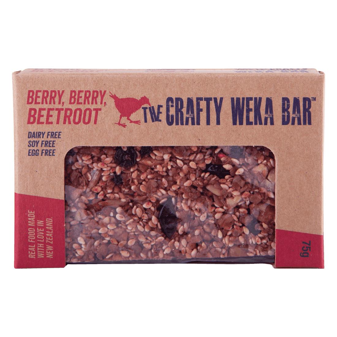 Berry Berry Beetroot Crafty Weka Bar 75g