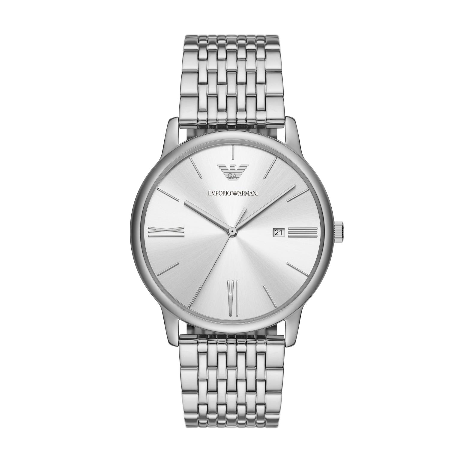 Emporio Armani Minimalist Silver Watch AR11599