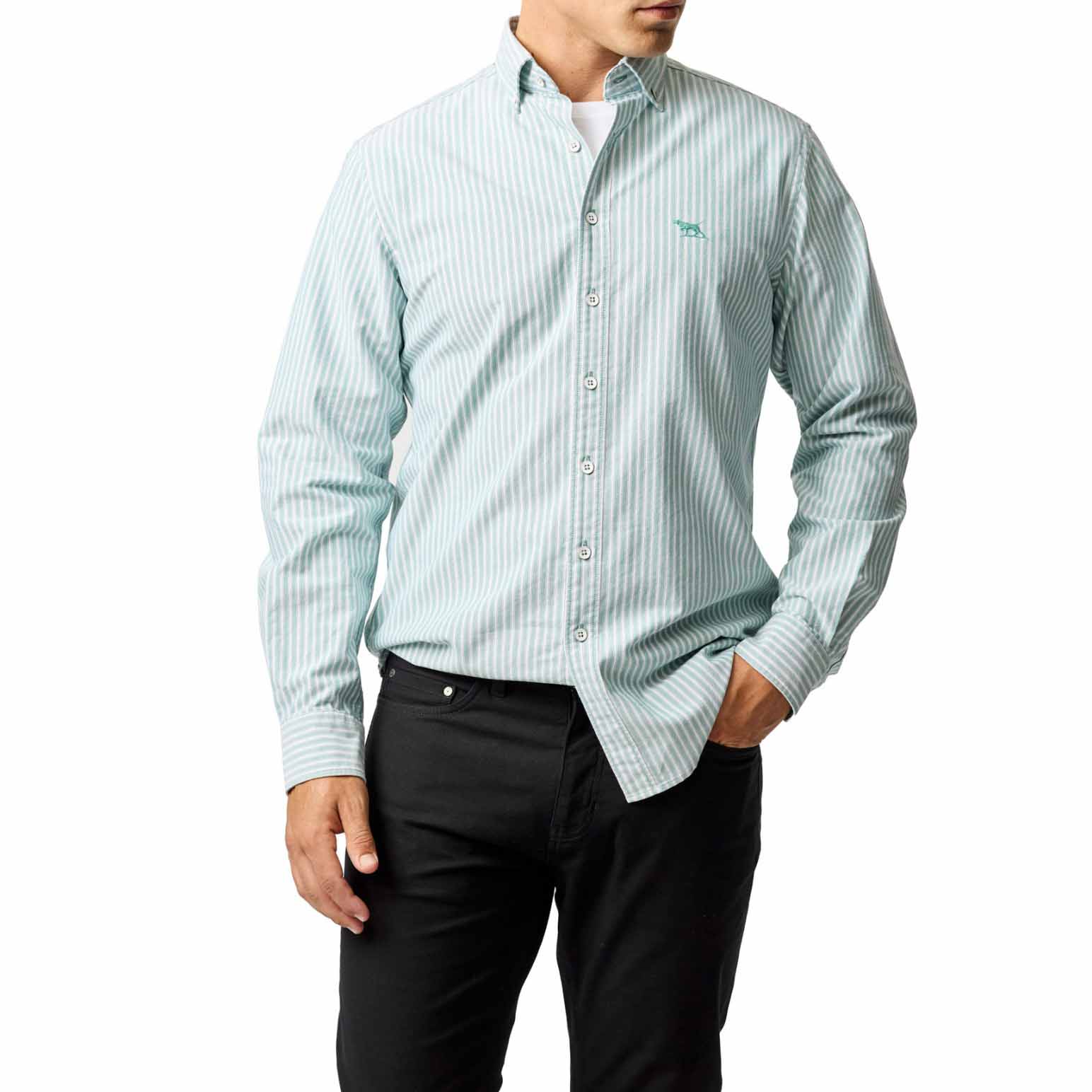 Rodd & Gunn Gunn Oxford Stripe 4 Ls Of Shirt