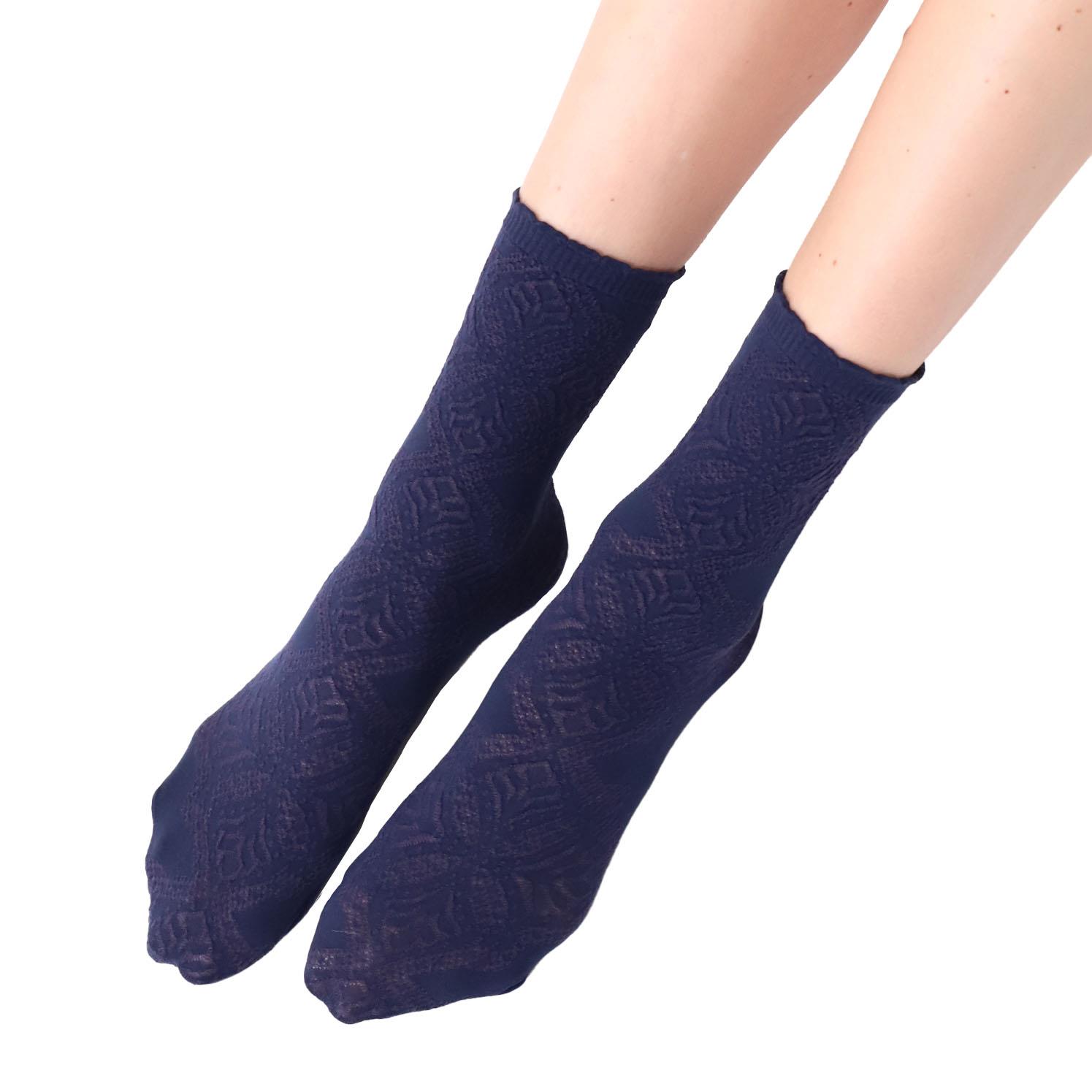 Oroblu Jacquard Lace Socks