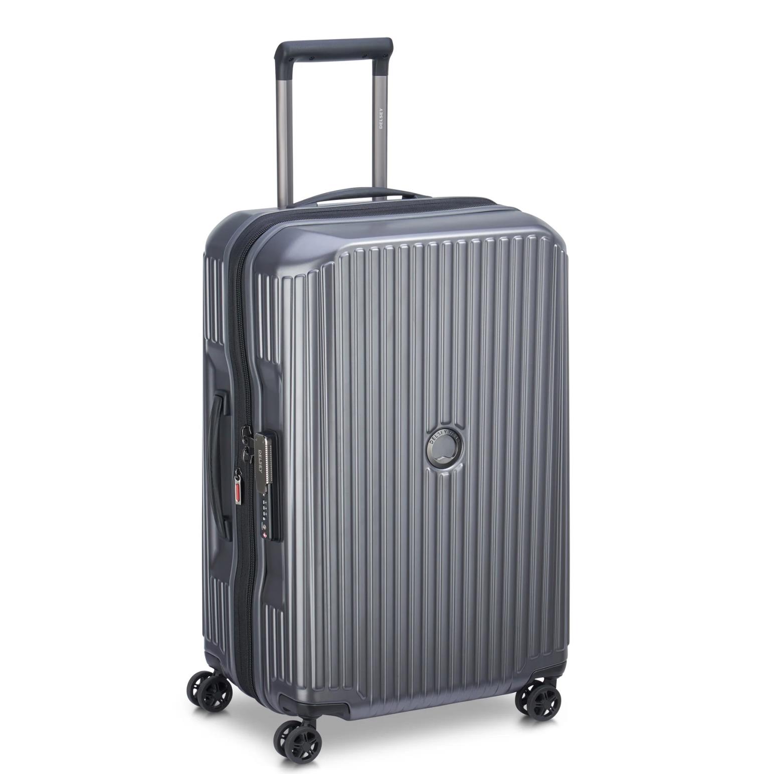 Delsey Securitime Zip 68cm Suitcase - Anthracite