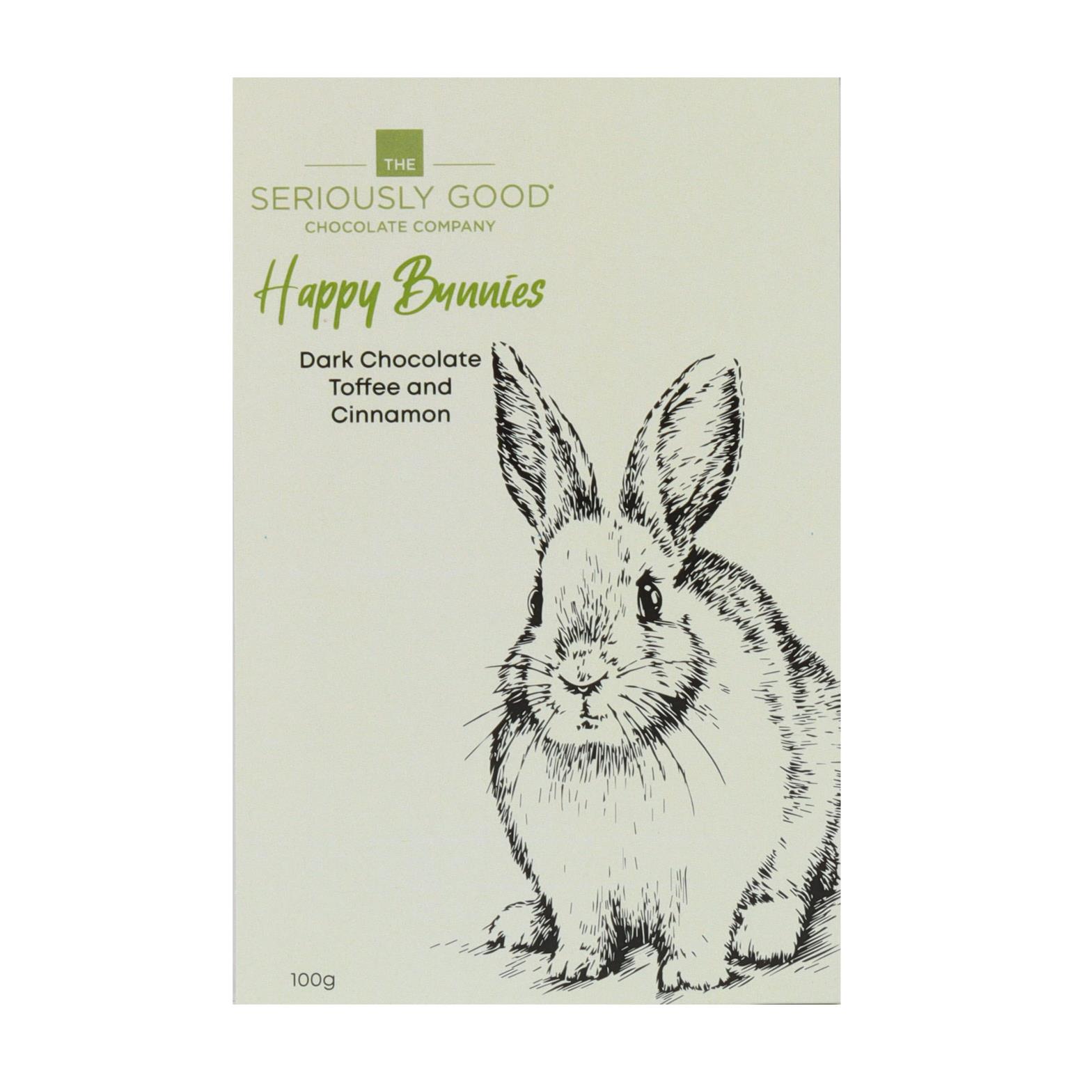 Seriously Good Chocolate Dark Chocolate Toffee & Cinnamon Hare Tablet 100g