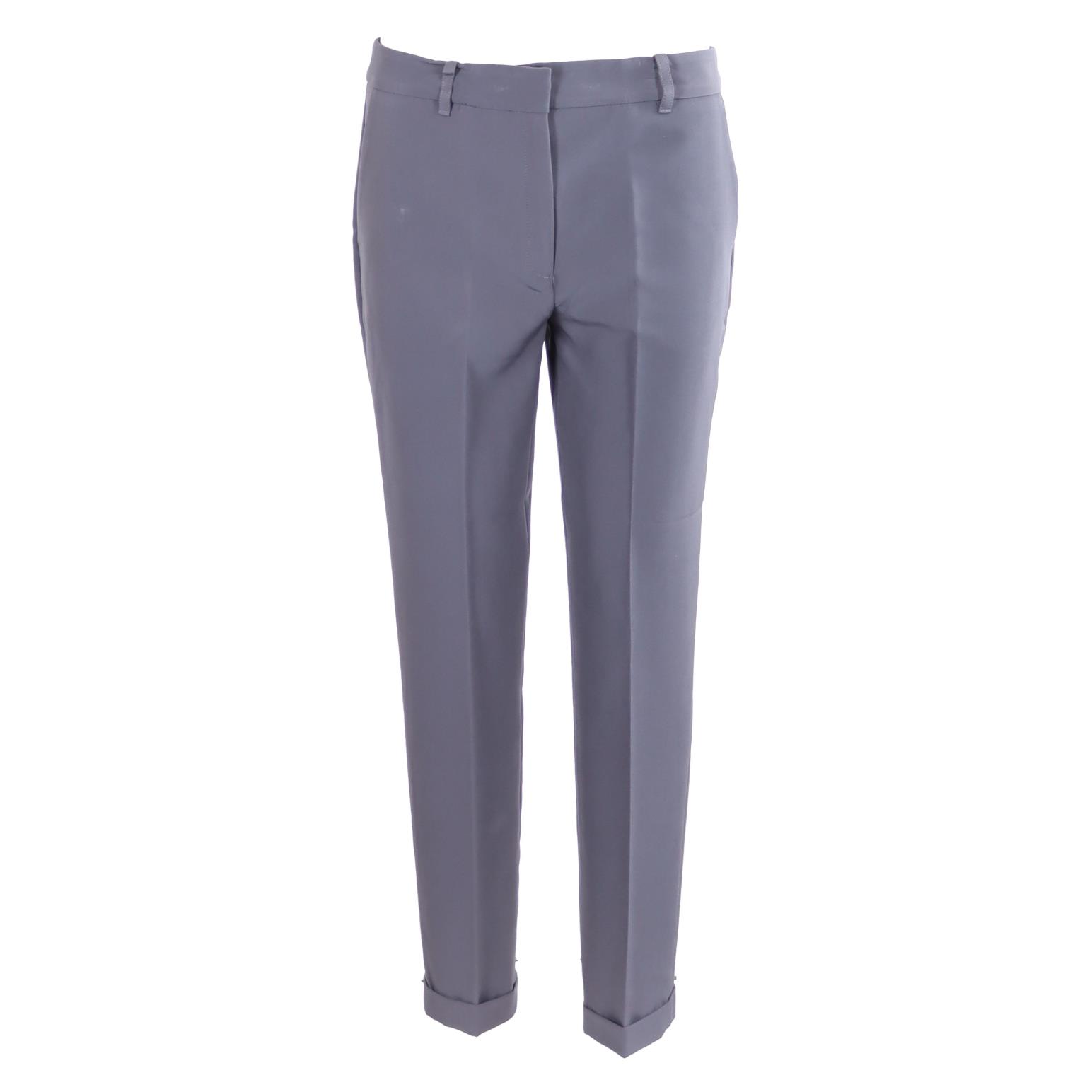 Biancoghiaccio 7/8 Length Pants With Cuff