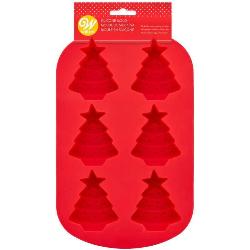 Wilton Silicone Mould - Xmas Tree 6 Cavity