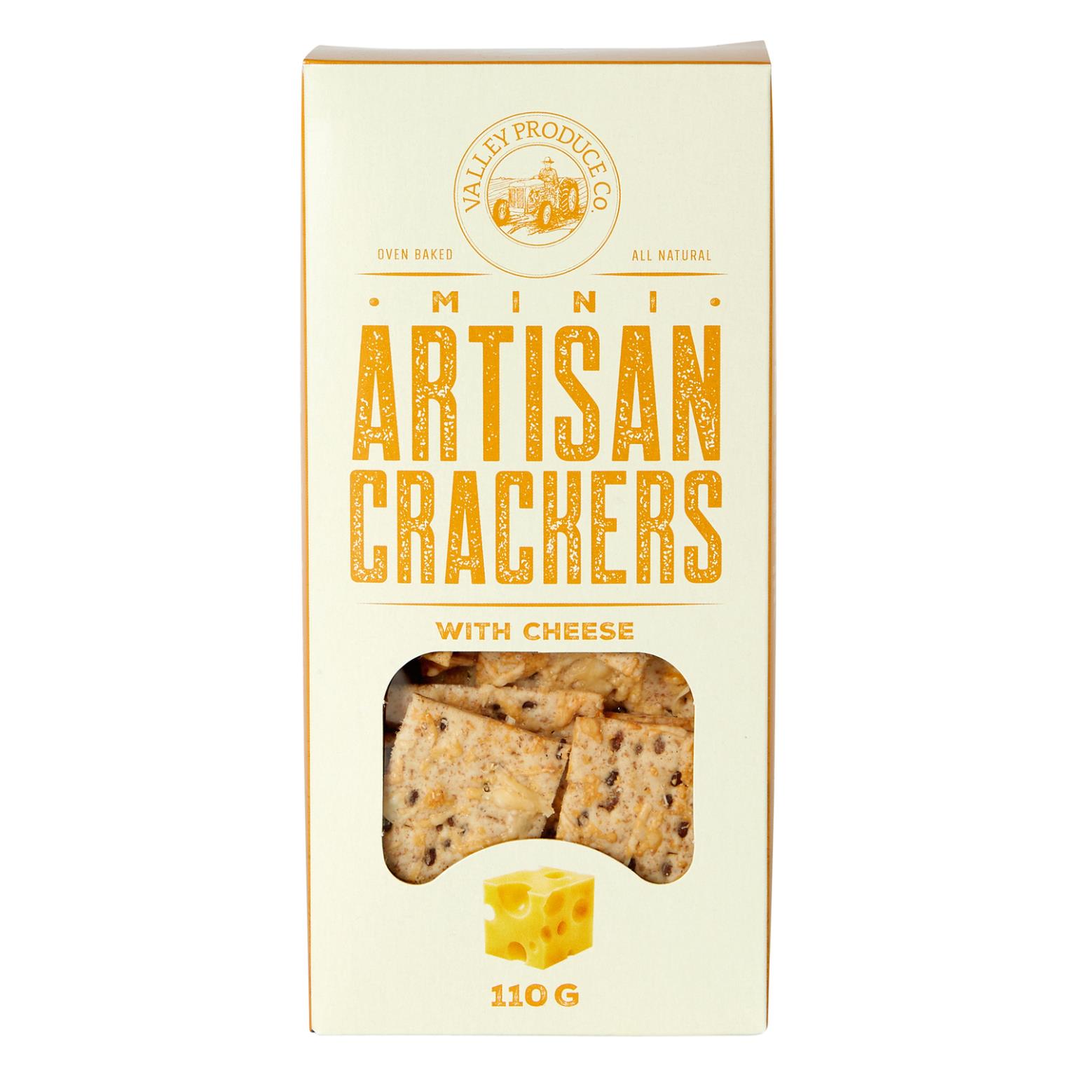 Valley Produce Co. Mini Artisan Crackers with Cheese 110g