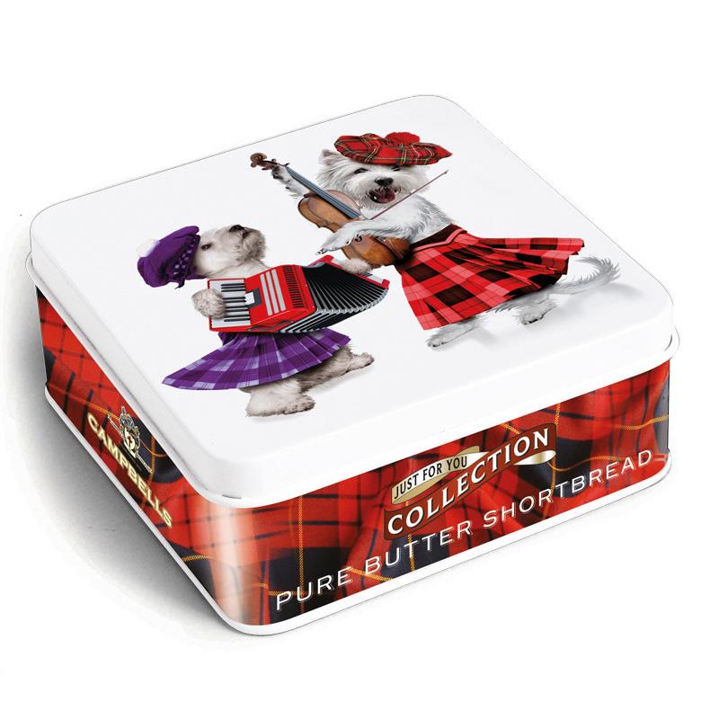 Campbells Musical Dog Shortbread Fingers Tin 90g