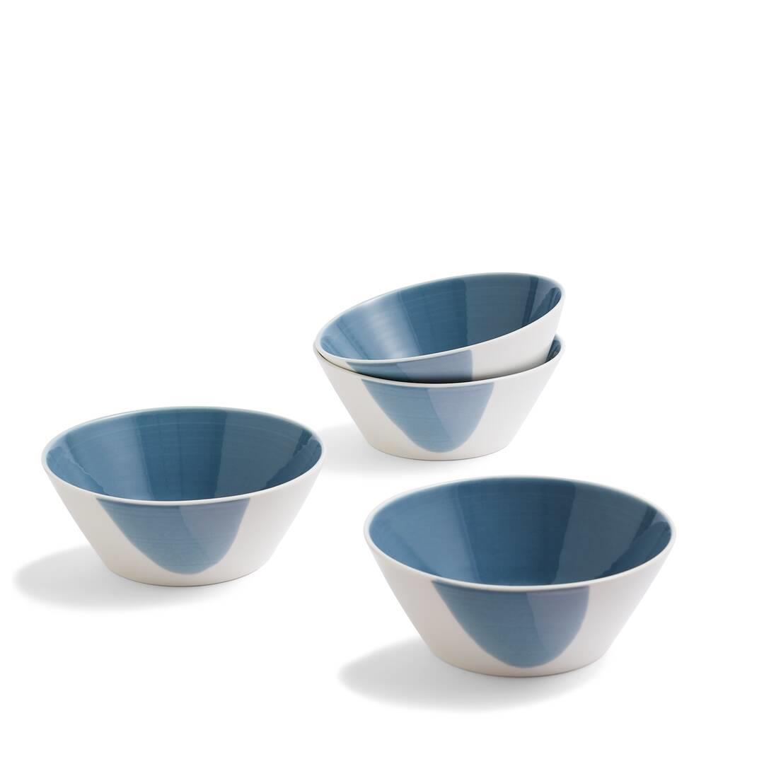 Royal Doulton 1815 Signature Bowl 16cm Blue, Set of 4