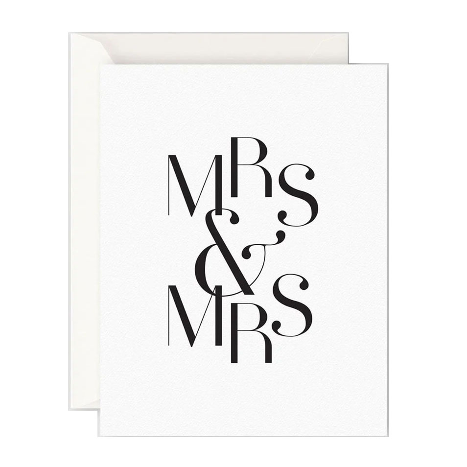 Father Rabbit Stationery Mrs & Mrs Card