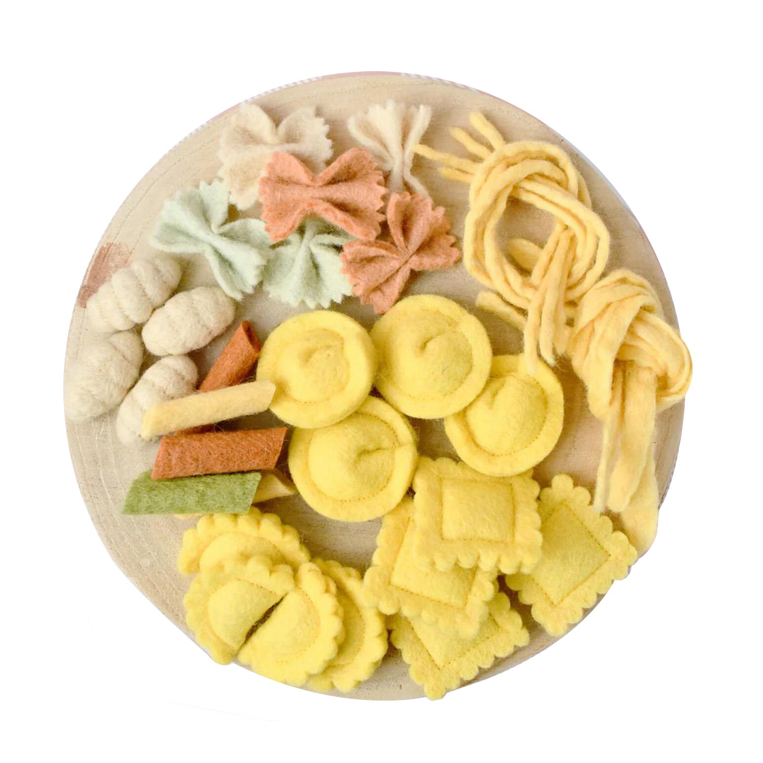 Tara Treasures Felt Pasta Play Food Set