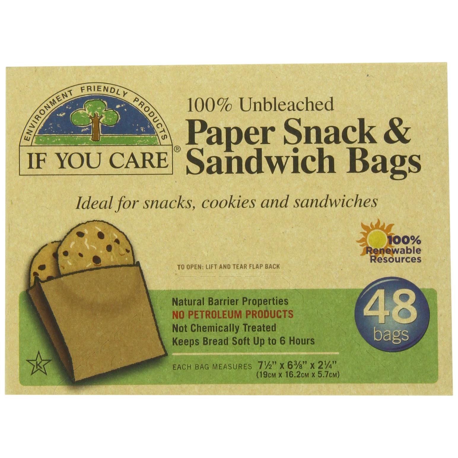 If You Care Sandwich Bags Pack Of 48