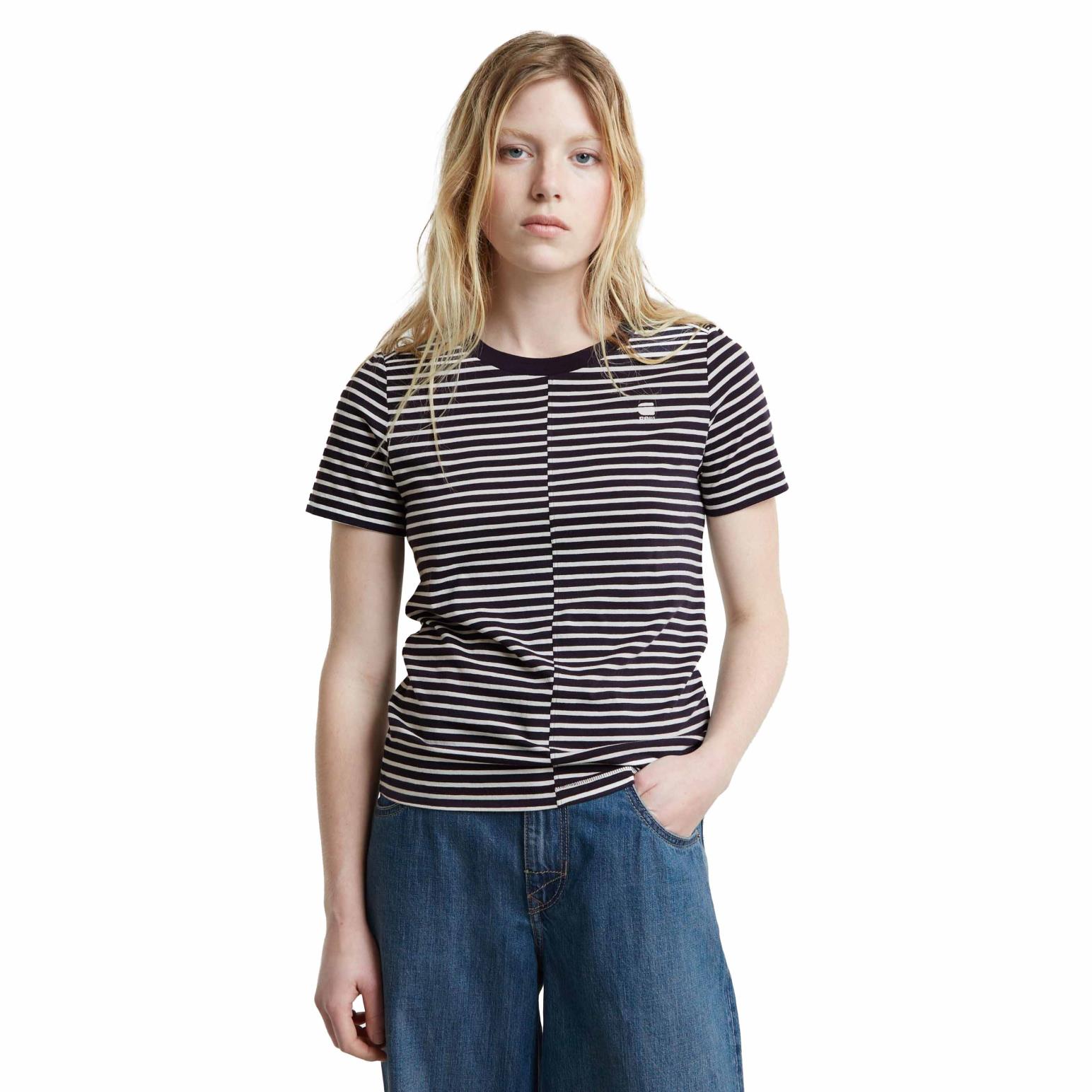 G-Star Front Seam Stripe Top