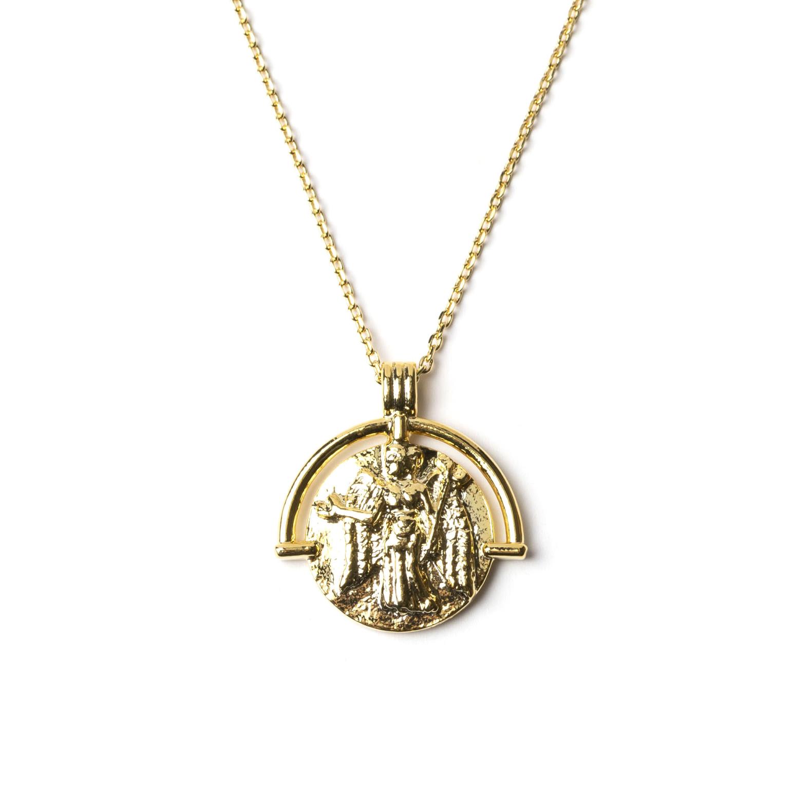 Stella + Gemma Necklace Gold Angel Pendant