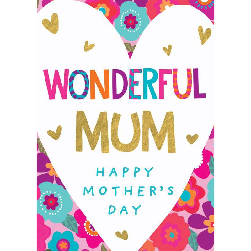 Hammond Gower Wonderful Mum Mother's Day Card