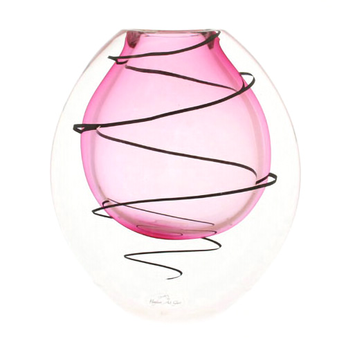 Hoglund Art Glass Large Festival Vase - Pink