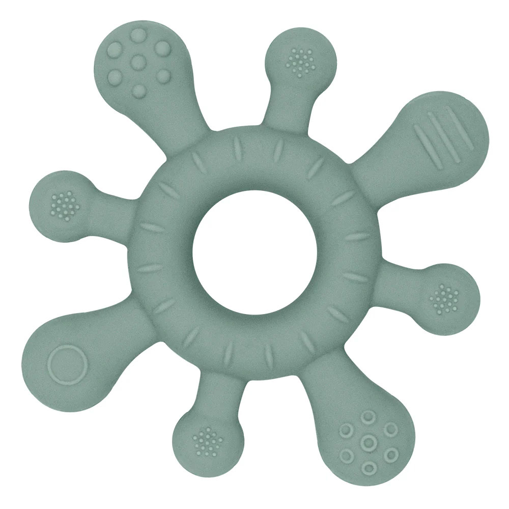 Living Textiles Silicone Splash Teether - Sage