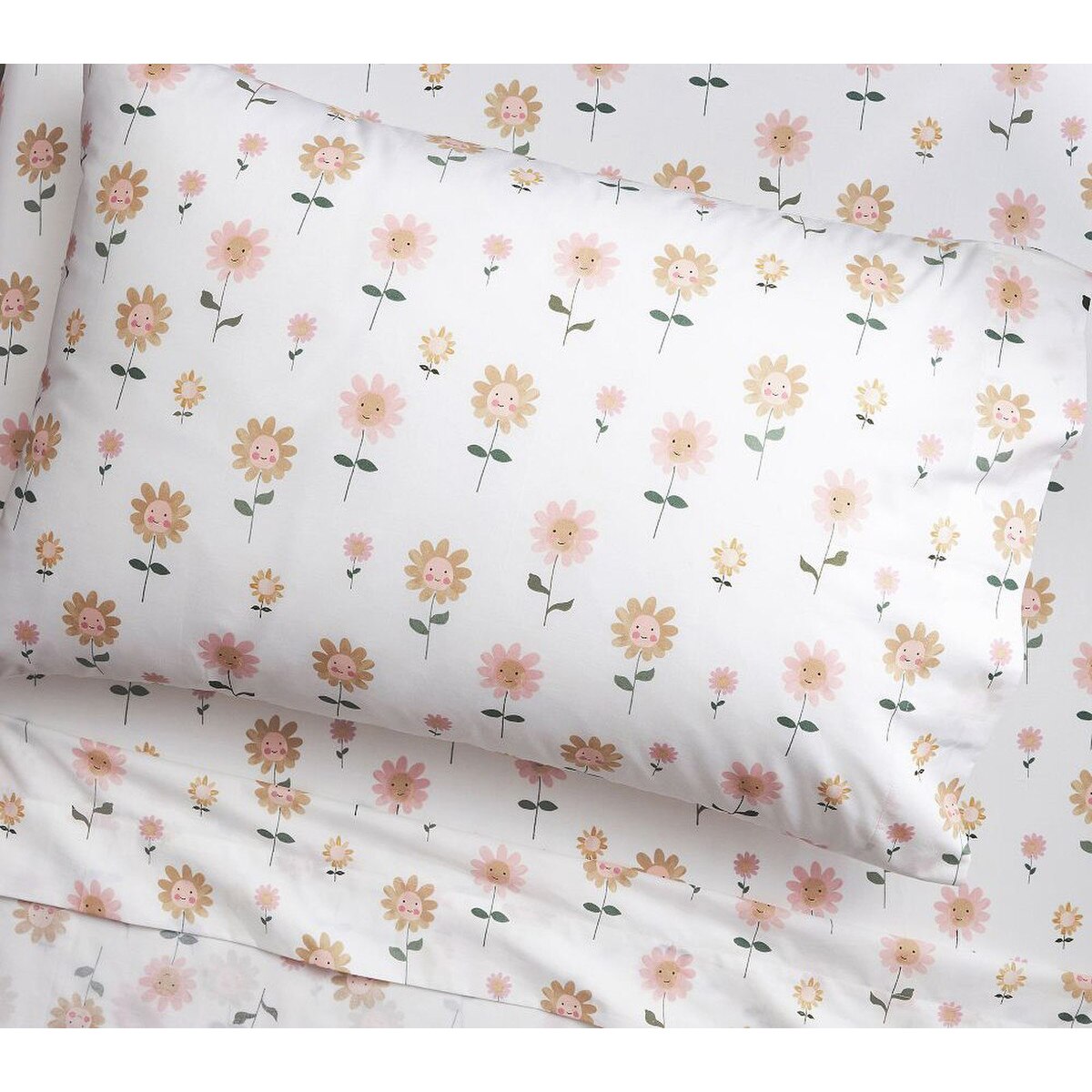 Pottery Barn Kids Daisy Sheet Set Multi - King Single