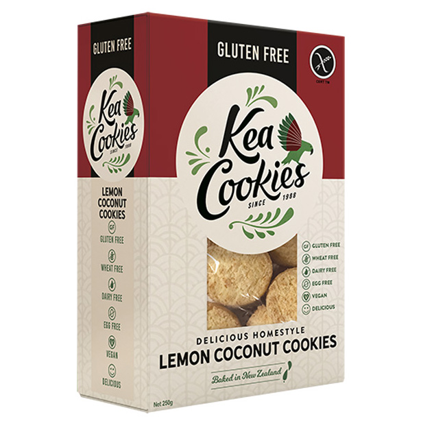 Kea Cookies GF Lemon Coconut 250g