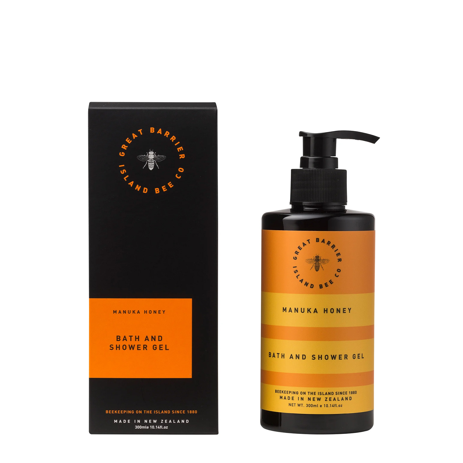 Great Barrier Island Bee Co Manuka Honey 1880 Bath & Shower Gel 300ml