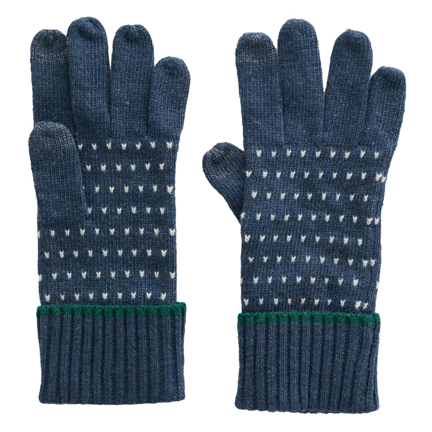 Seasalt Cornwall Very Clever Gloves Mini Confetti Dark Lugger