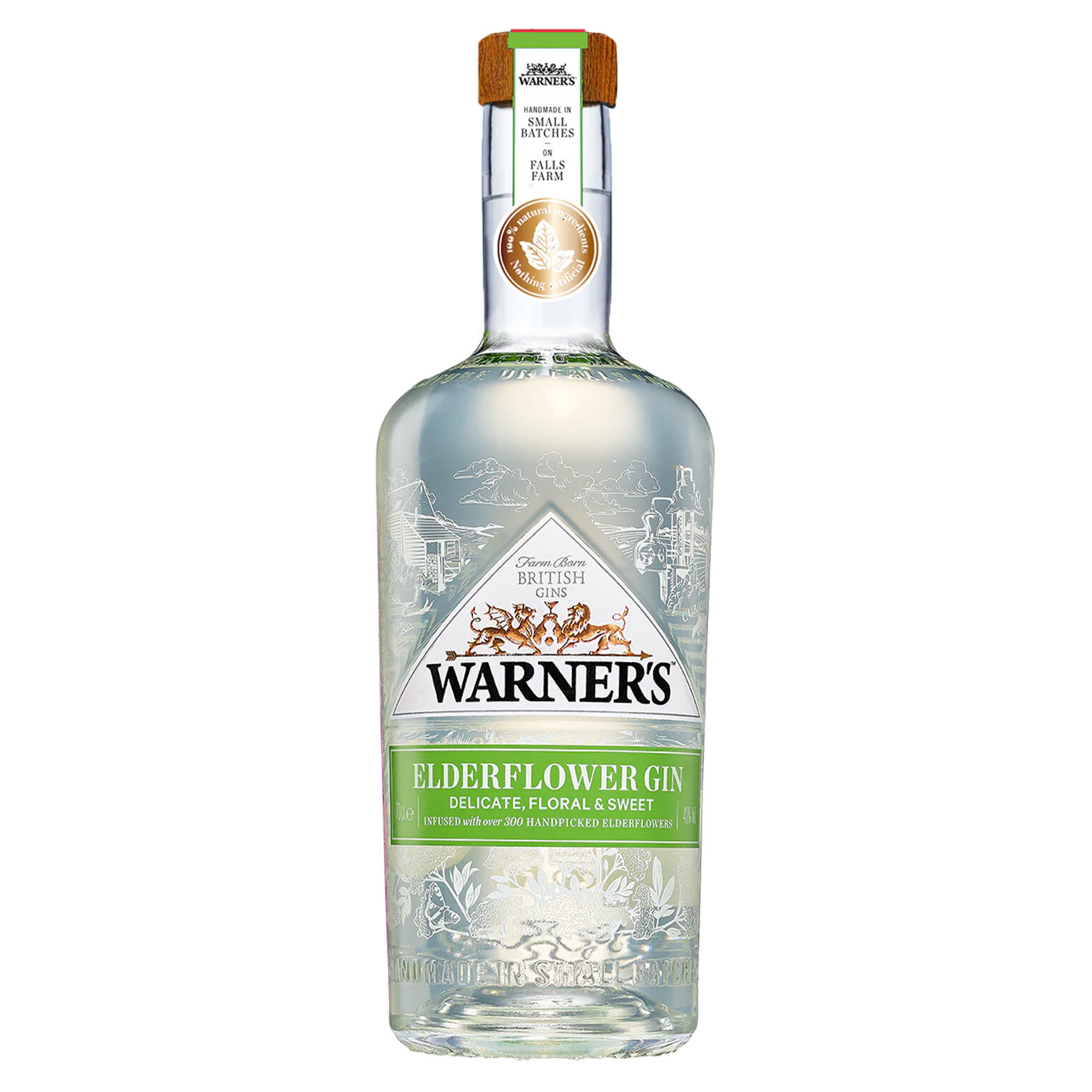 Warner's Elderflower Gin 40% 700ml