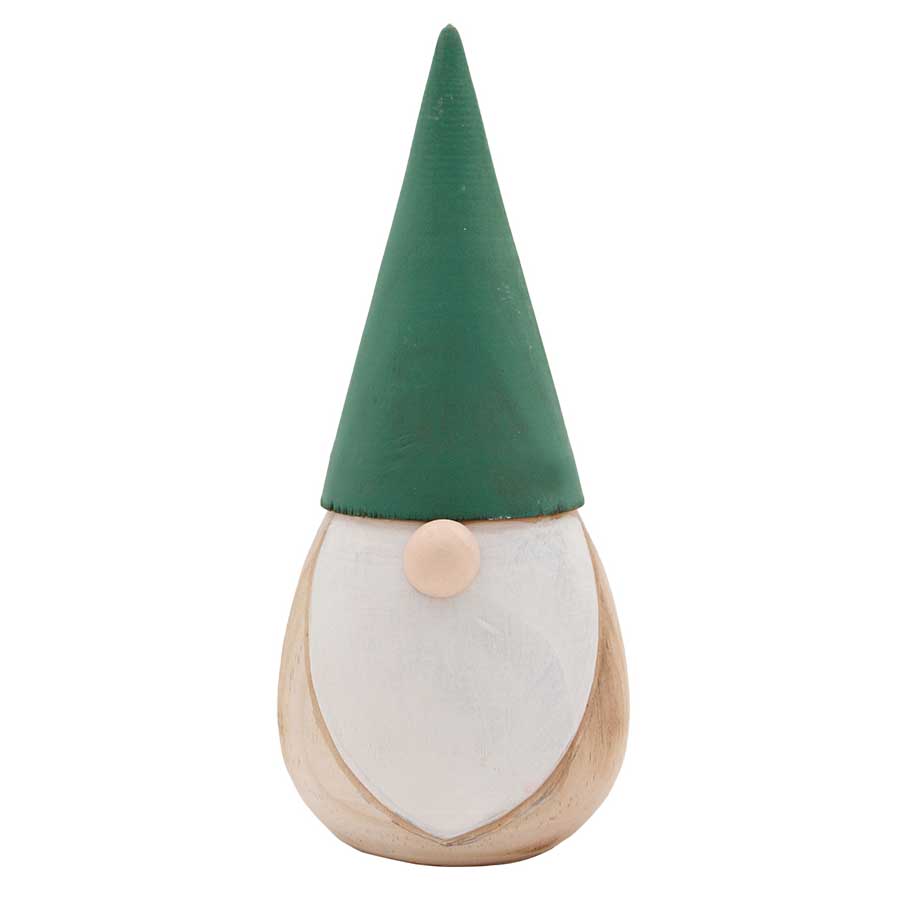 Flower Systems Wooden Santa With Green Hat