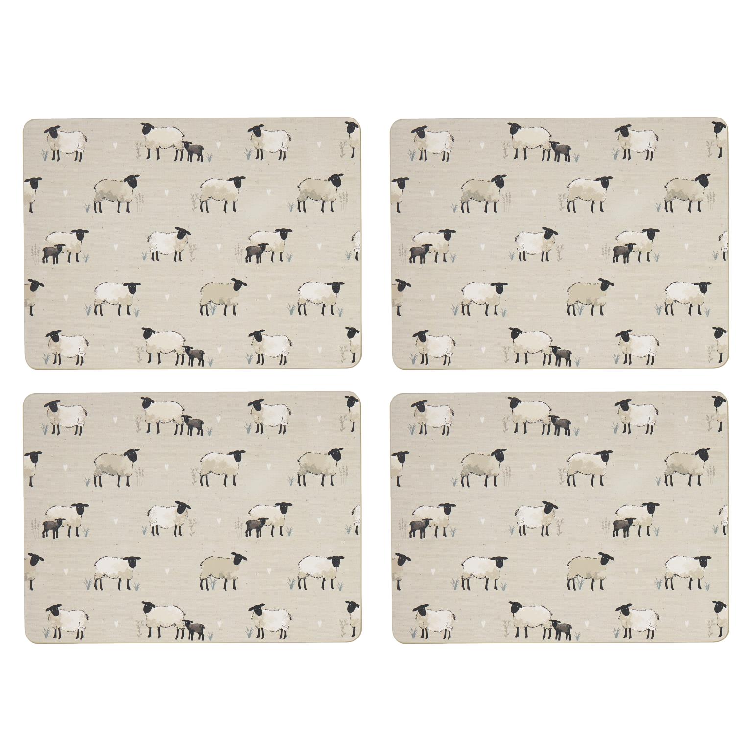 Cooksmart Highland Sheep Set Of 4 Placemats