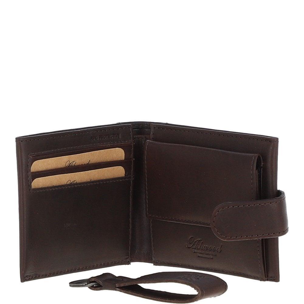 Ashwood Windmere Waxy Wallet & Keyring Gift Set