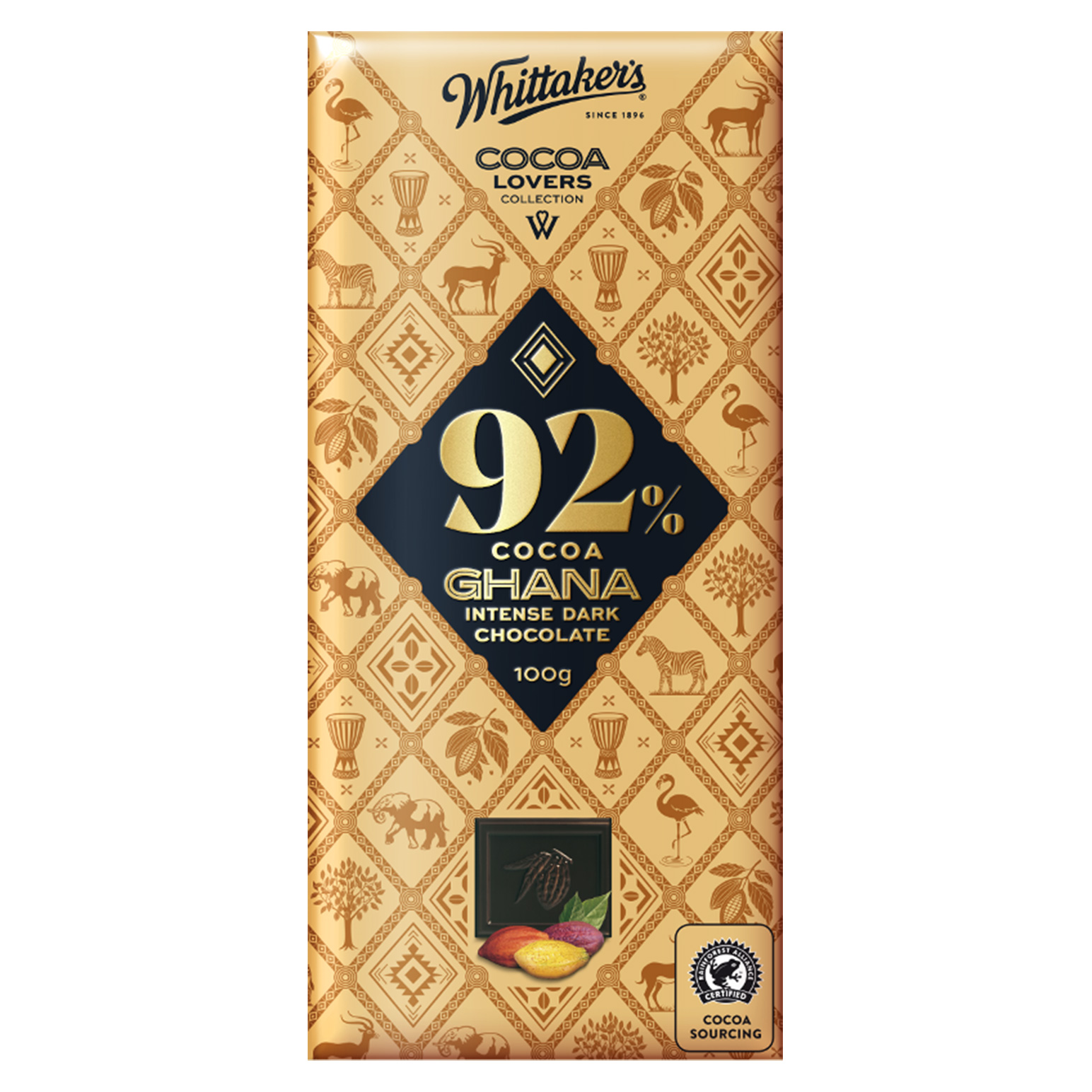 Whittaker's Cocoa Lovers Collection - 92% Ghana Intense Dark 100g