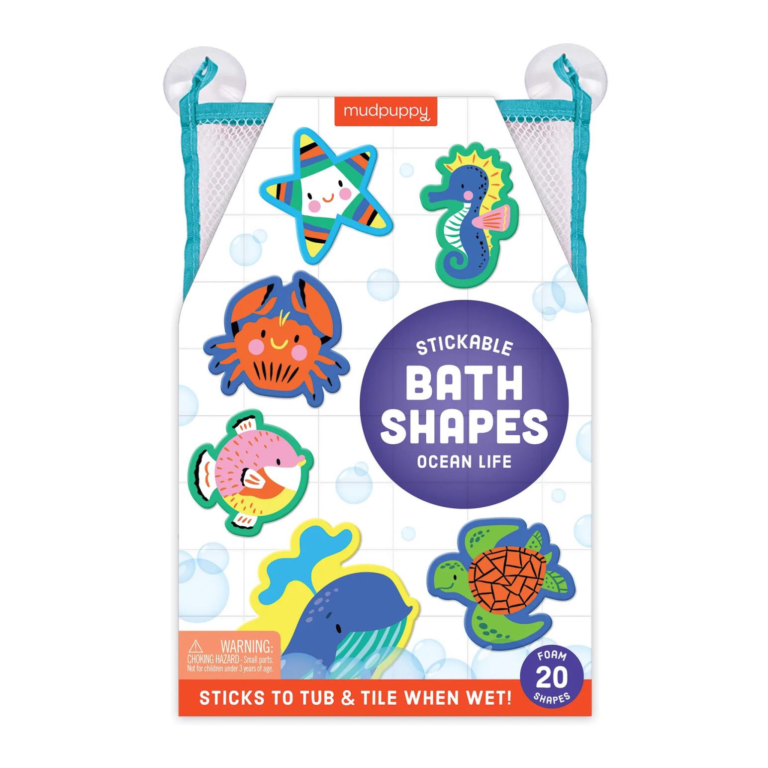 Mudpuppy Ocean Life Stickable Foam Bath Shapes